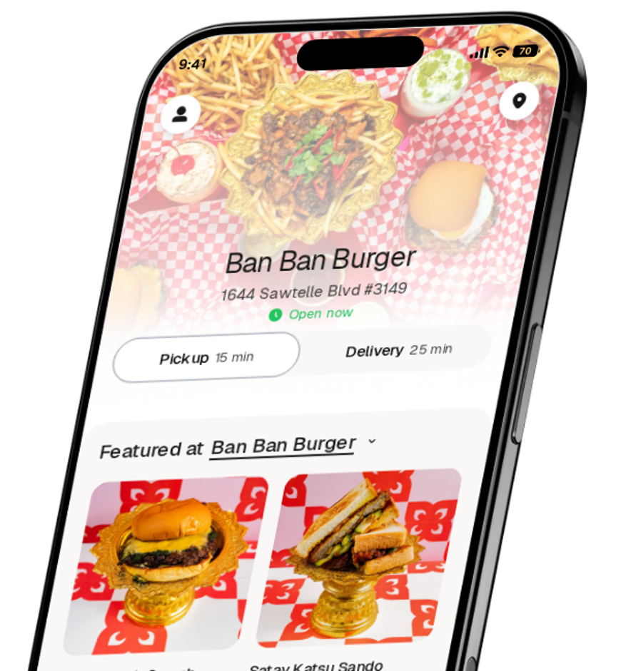 Ban Ban Burger app preview