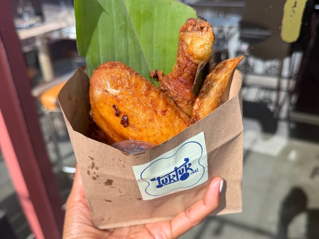 Tuk Tuk Thai's Haat Yai Fried Chicken w/ Fries.